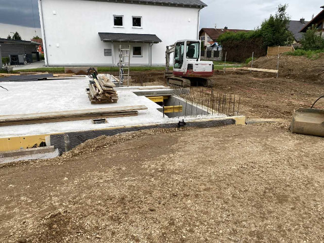Werthmannweg2 - Fertigstellung der Kellerdecke